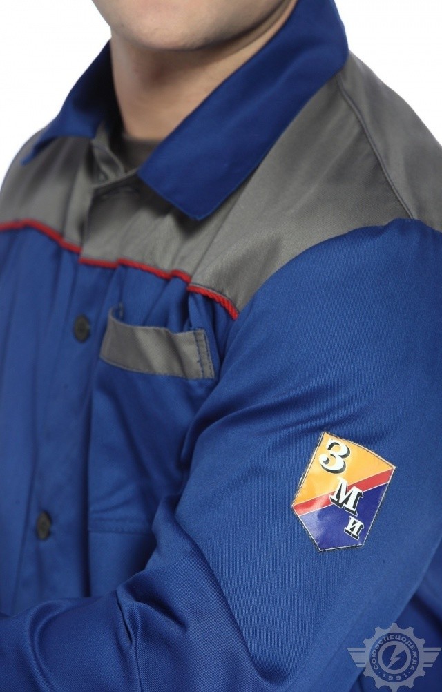65400 Костюм "Труд" василек-серый  Летняя спецодежда  размер 60-62/170-176  - Вид №13