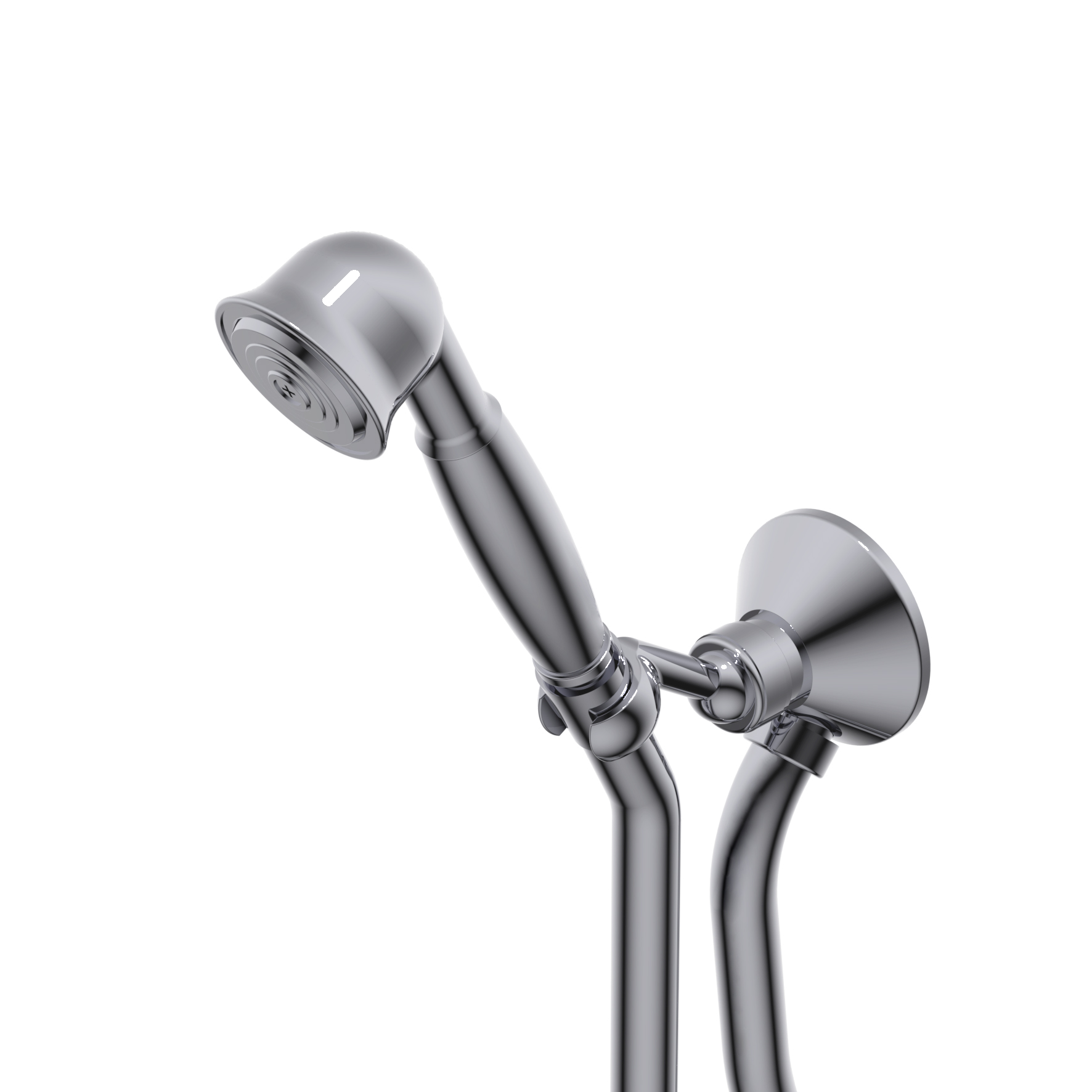 72J023 Ручной душ с гибким шлангом 1500 мм и подключением к воде с держателем ручного душа Ritmonio Ritrò