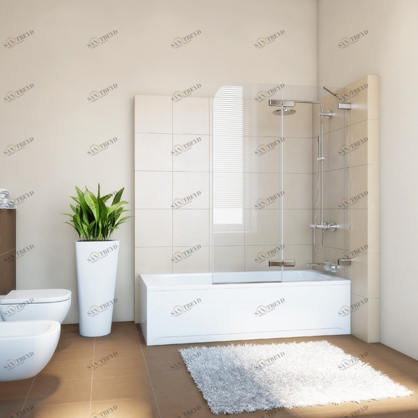 90X160GV862A Душевое ограждения на борт вынны GUTEWETTER Германия Trend