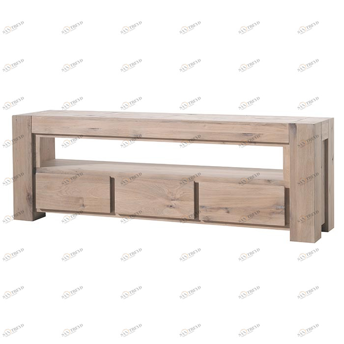 Тумба под телевизор с ящиками отбеленный дуб 3 Bjorn VAVI BJORN 132633 Бежевый