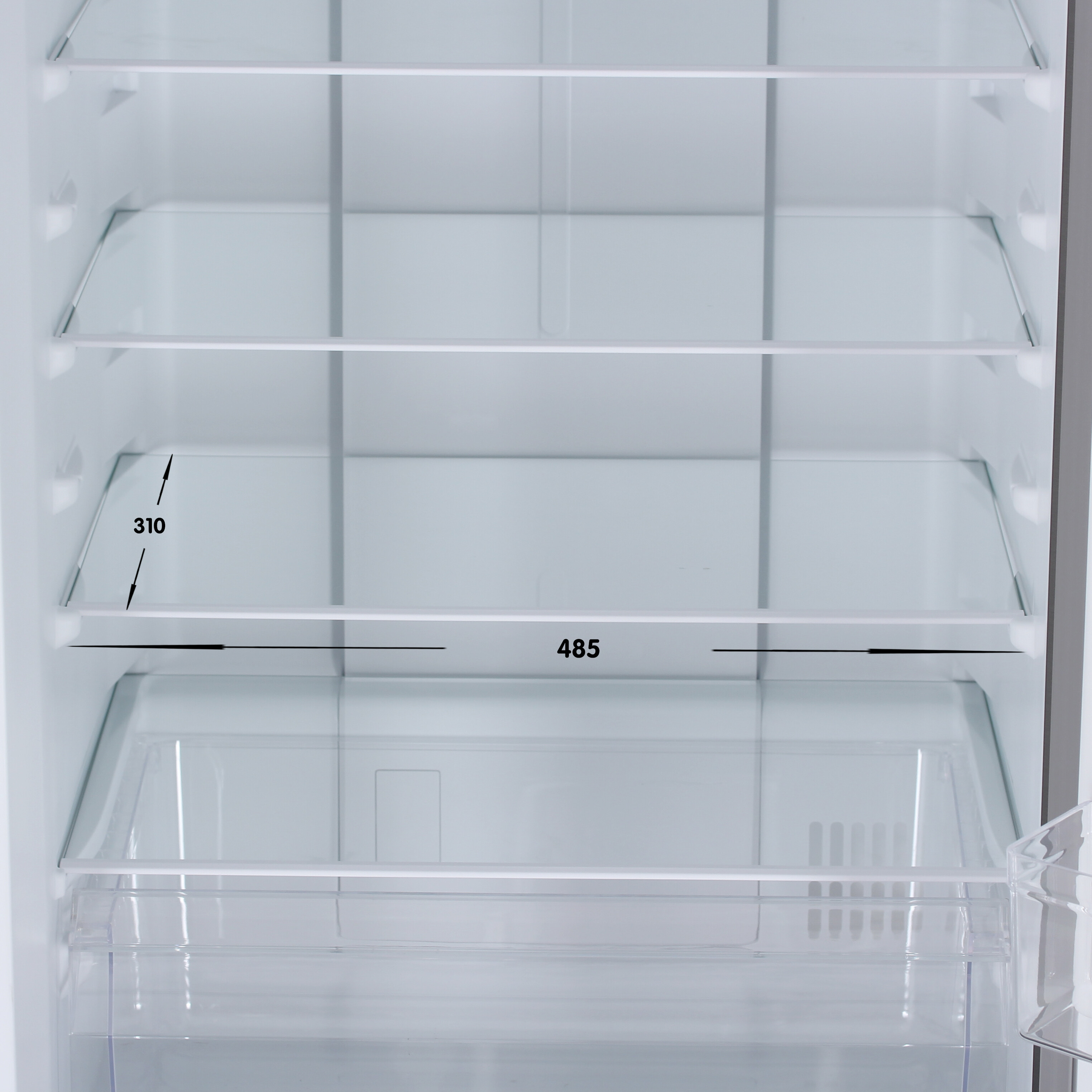 9193418 Холодильник с морозильником   WILLMARK RFN-425NFD серый STDN-0033688 - Вид №8