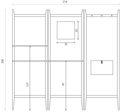 Chaarme Letti Тканевый экран sun-id-1376494 - Вид №1