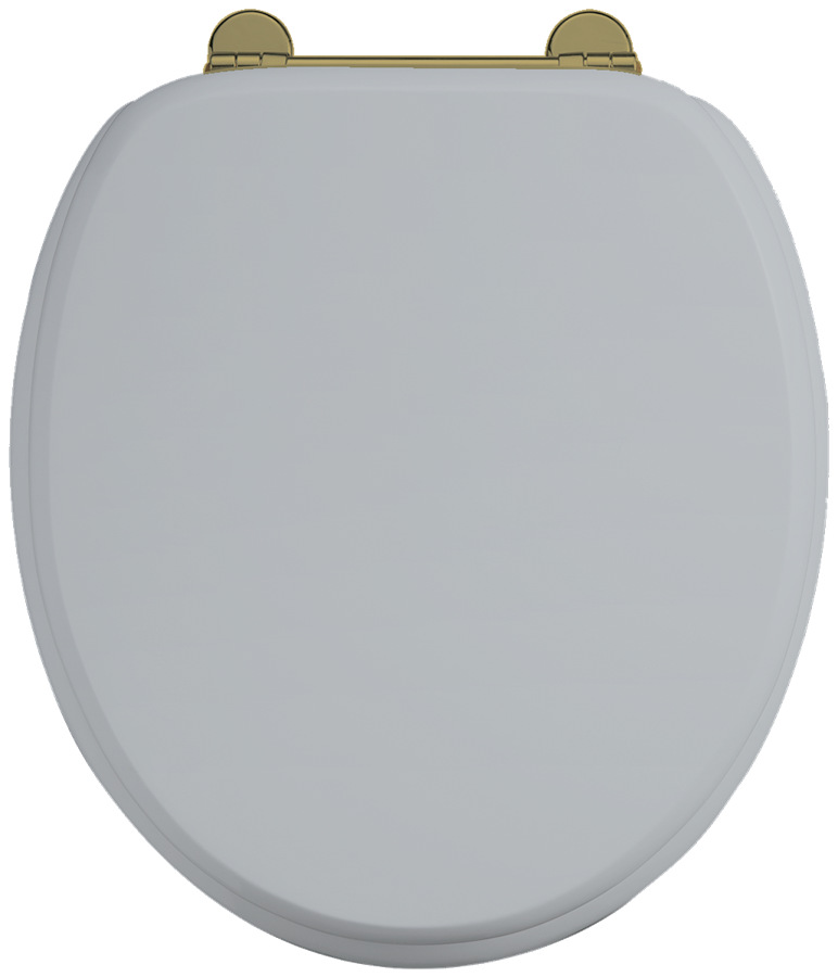 Burlington Bespoke Сиденье на заказ Moon Grey с золотыми петлями S55 GOLD 