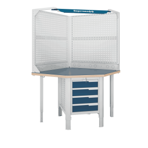 Верстак (угловой) CTR U532.S4.1-2FR