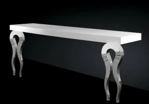 VGnewtrend Прямоугольная консоль из мдф и стали Silhouette