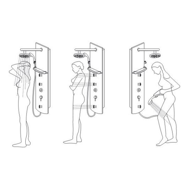 00152046 Душевая панель Gllon Santreyd  - Вид №2