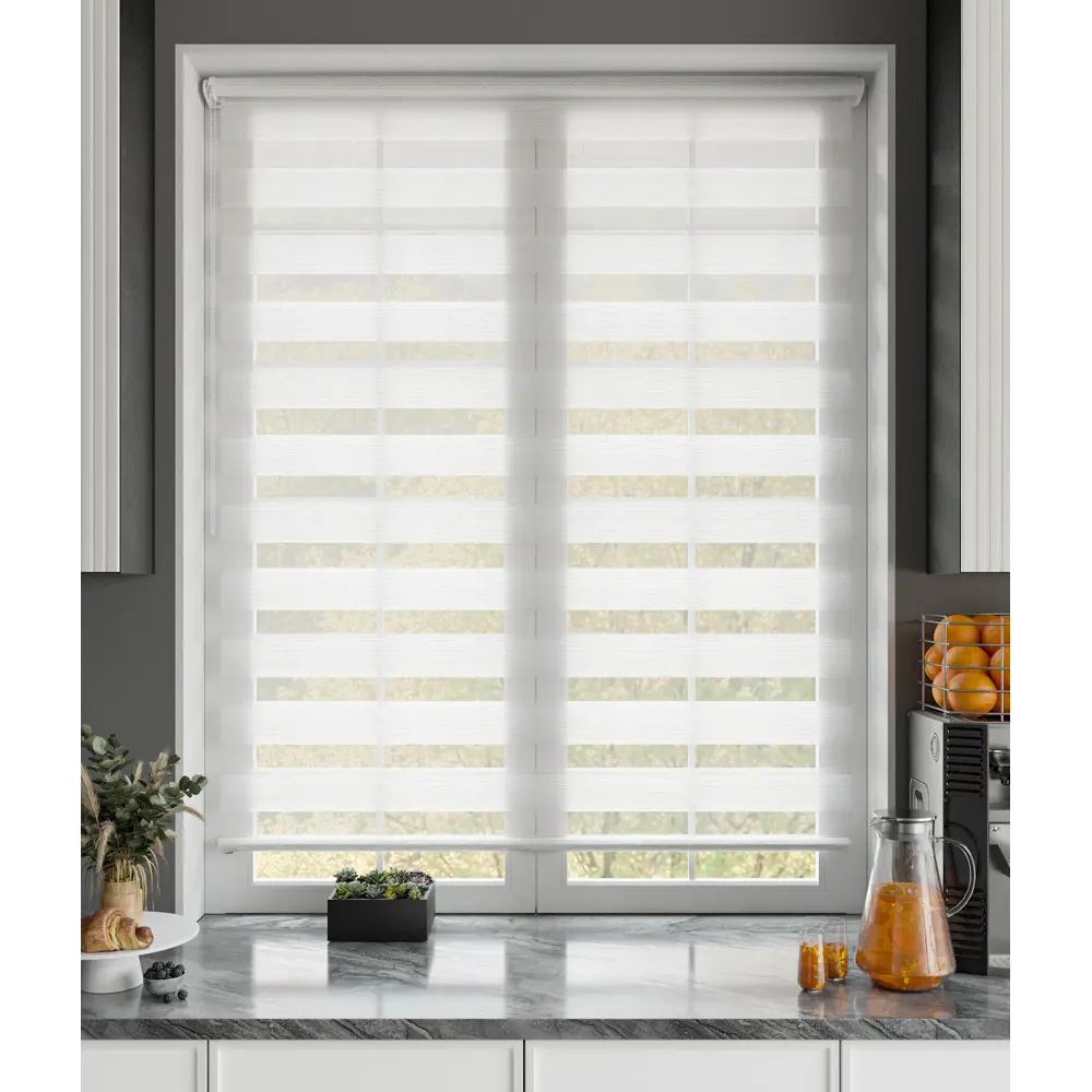 Рулонная штора день-ночь MIAMOZA Москва 140×175 см белая 89411426 STLM-1574598 - Вид №6