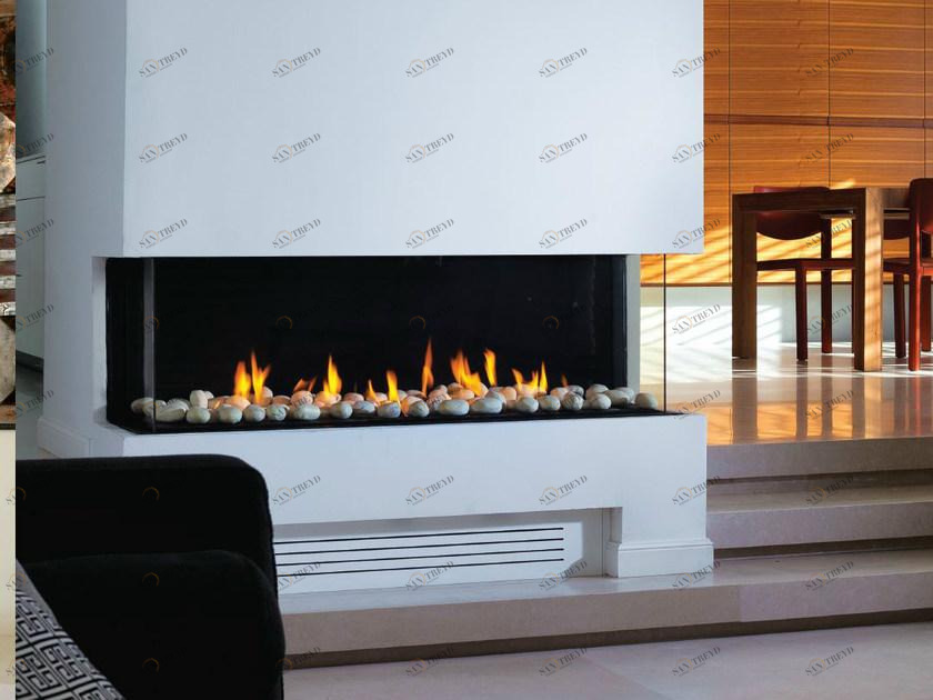 BRITISH FIRES Встроенный трехсторонний газовый камин sun-id-1410865