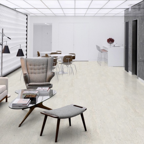 Пробка Wicanders Cork Plank Flock Moonlight (Гладкая) 1220х140 мм C81X001 - Вид №1