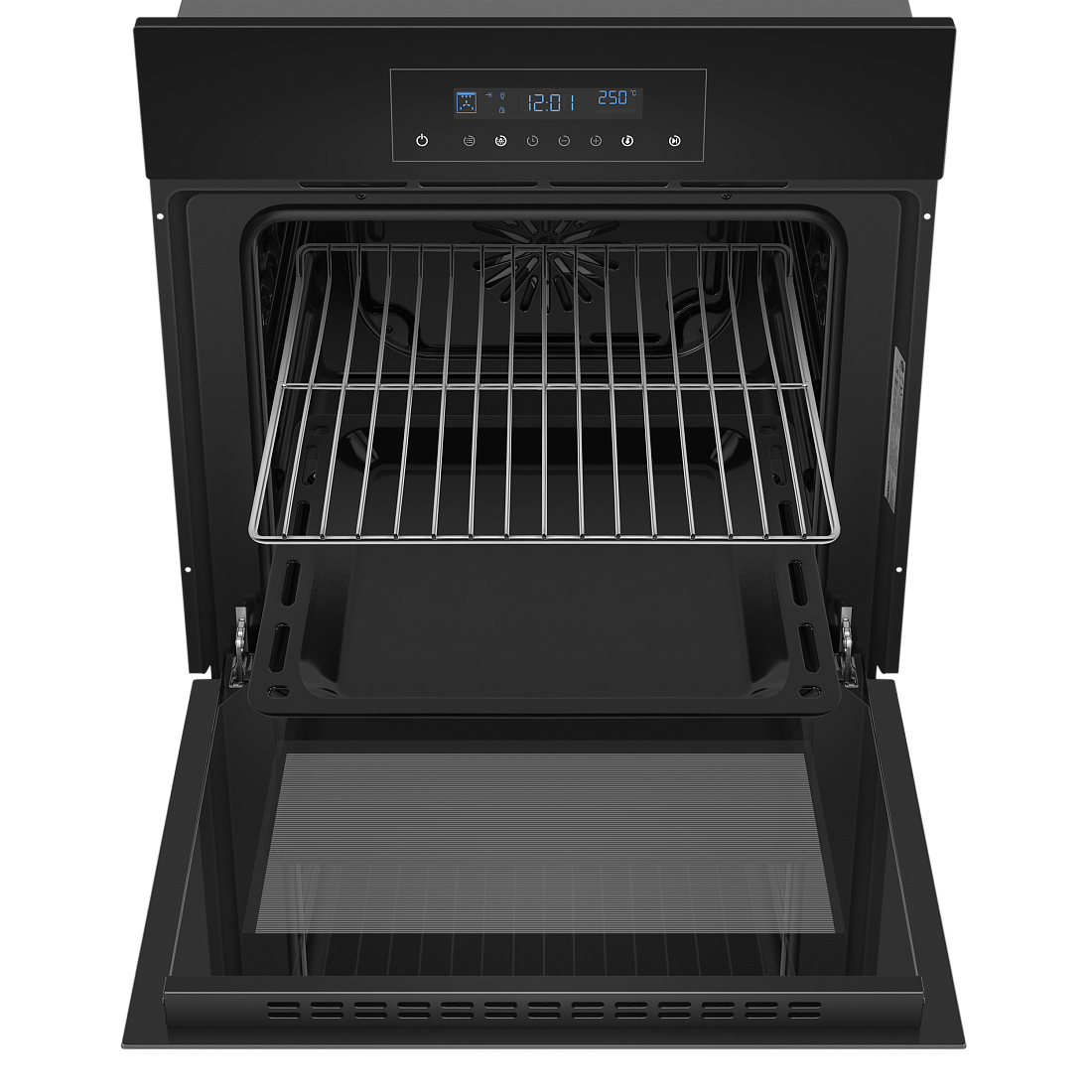 9100948 Электрический духовой шкаф HOMSair OEH606BK черный STDN-0131813 - Вид №3