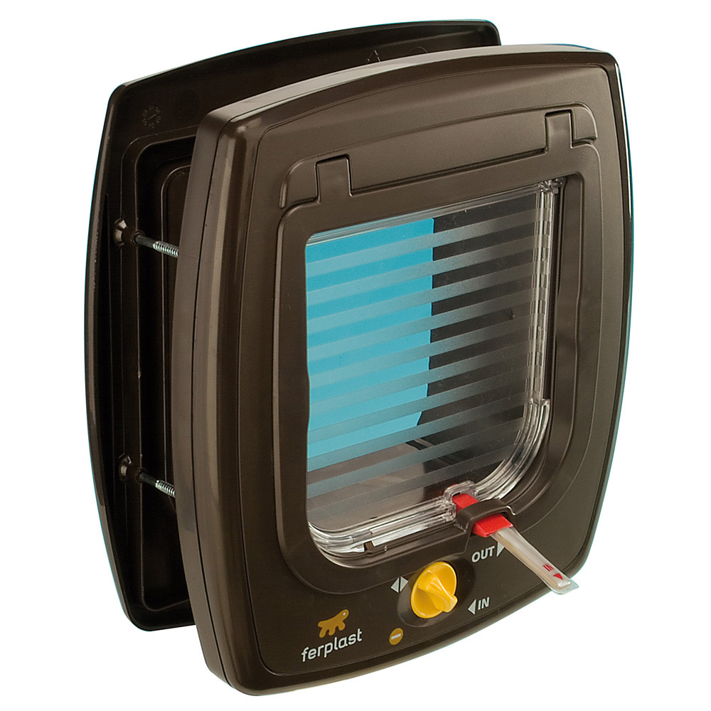 Т0025048 Дверь Swing 7SET коричневая для кошек и собак FERPLAST 