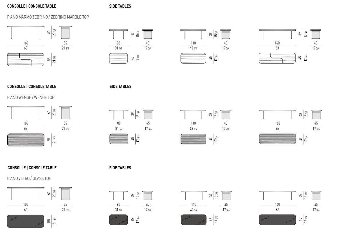Деревянная консоль / журнальный столик Minotti Clive ARCH-00130693 - Вид №4