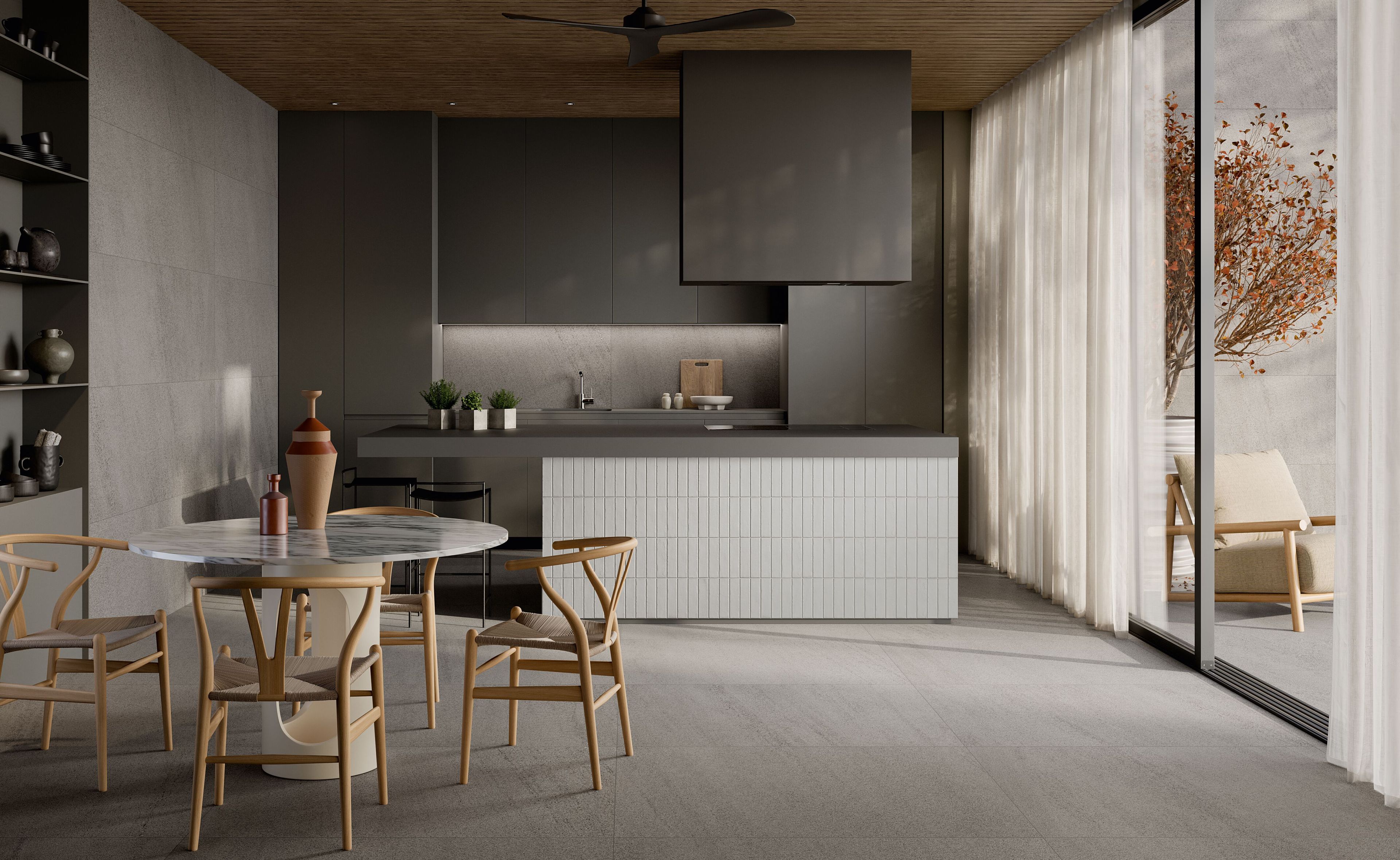 Пол / облицовка керамогранита с эффектом камня CERAMICA SANT'AGOSTINO Windstone ARCH-00077974 - Вид №2