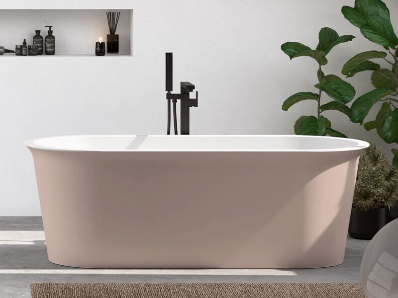 Овальная ванна в центре комнаты в mineraltek Gruppo Geromin Avigo ARCH-00066666