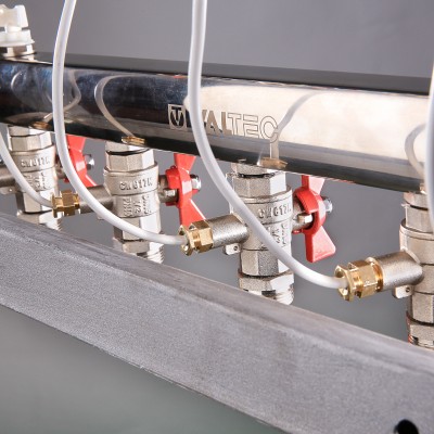 VT.GPM.06S04.R7 Узел этажный для поквартирного учета тепловой энергии Valtec 1", 7 вых., ввод справа  - Вид №4