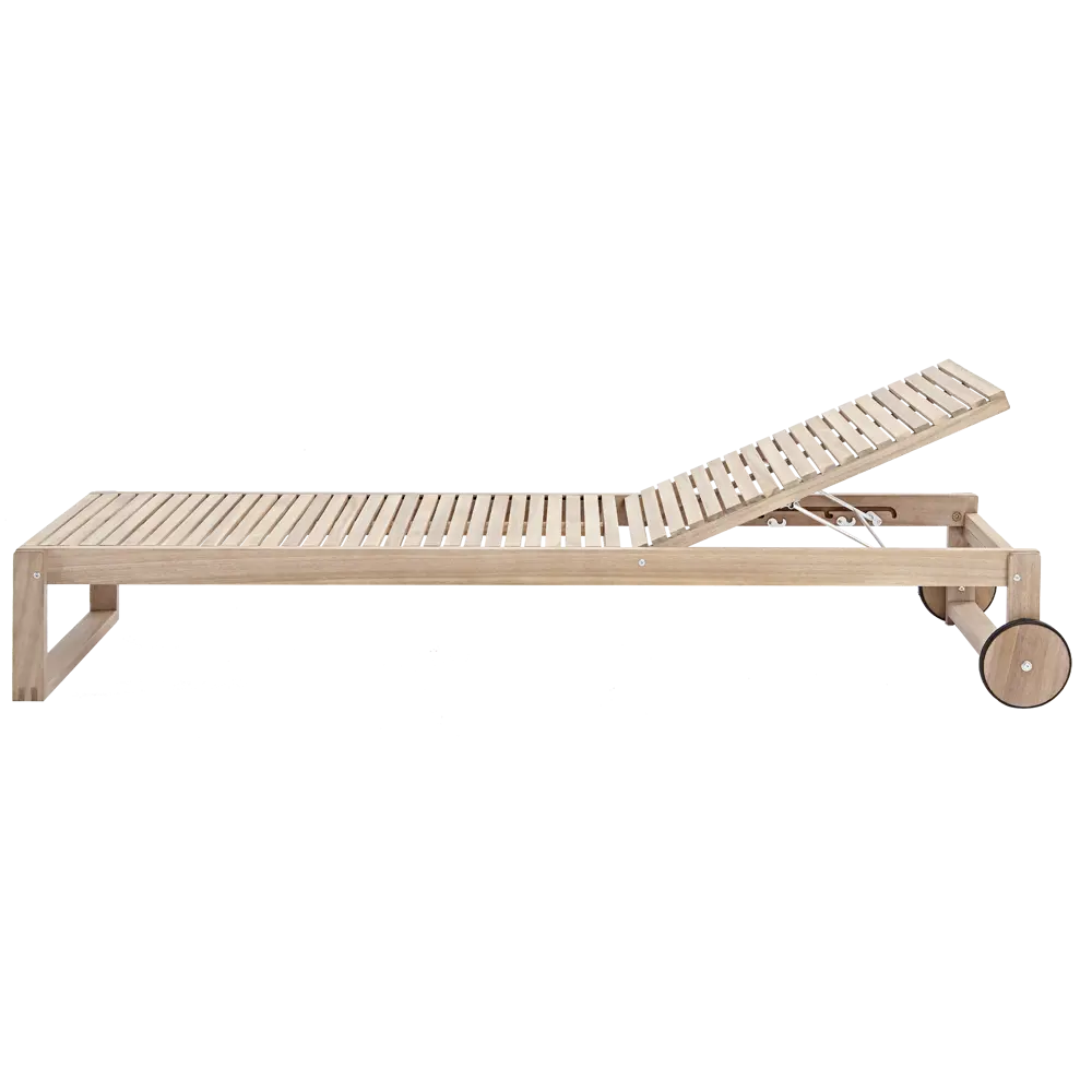 Шезлонг Naterial Solaris 196.5x71x30 см цвет бежевый 86549111 STLM-2180647  - Вид №2