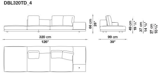 B&B Italia Кожаный диван Dock sun-id-1441060 - Вид №188