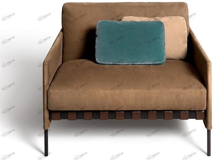 DE PADOVA Кресло из ткани с подлокотниками Étiquette sun-id-1482163