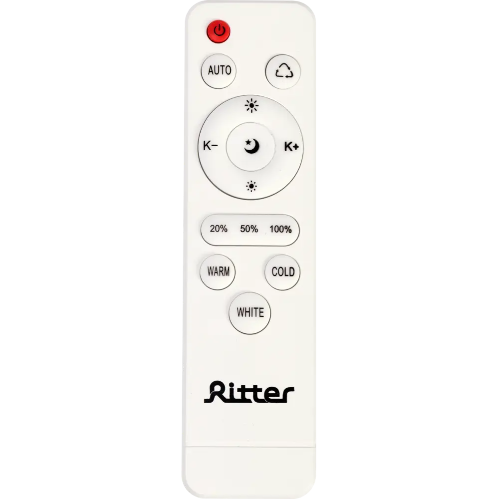Люстра потолочная светодиодная диммируемая Ritter Rivo 52090 4 с д/у 72 Вт 17 м² 2700К-6500К цвет белый/золотой STLM-2184532 - Вид №4