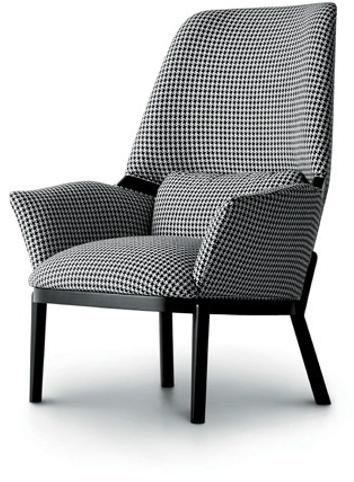 arflex Мягкое кресло из ткани с подлокотниками с высокой спинкой sun-id-1378286 - Вид №1