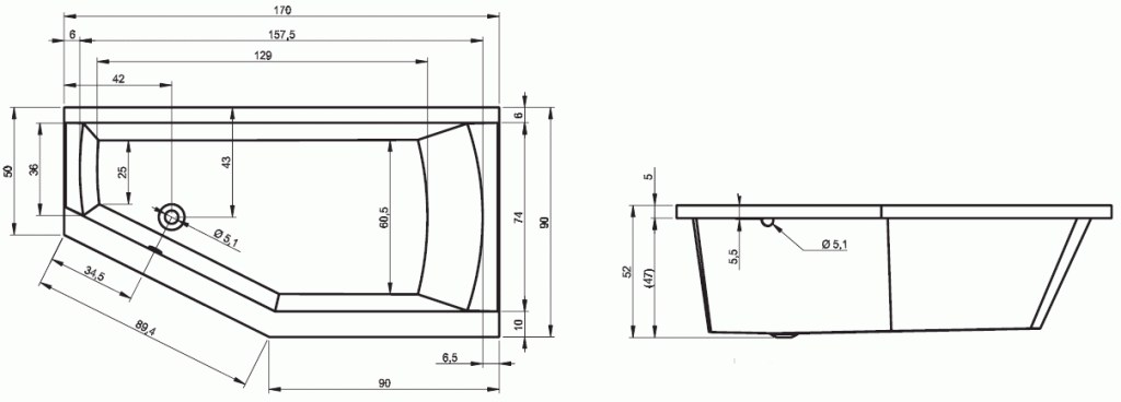 BA8400500000000 Ванна Riho Romeo Santreyd - Вид №2