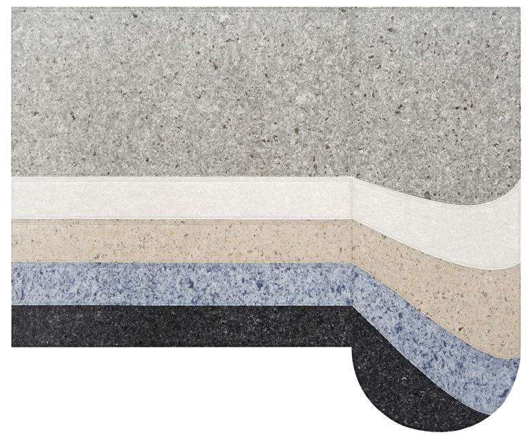 GAN Прямоугольный коврик ручной работы из синтетического волокна Nuances sun-id-1427602 - Вид №2