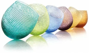 IVV Набор из 6 цветных стеклянных стаканов для воды Multicolor 5652.1