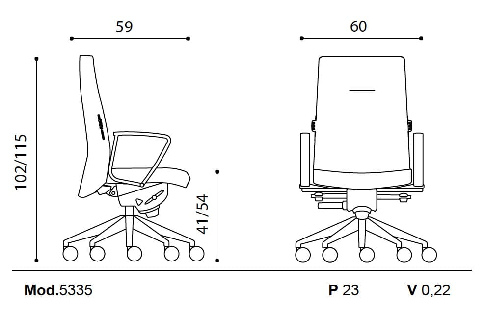 Поворотный операционный офисный стул с подлокотниками Ares Line Trendy ARCH-00088838 - Вид №6