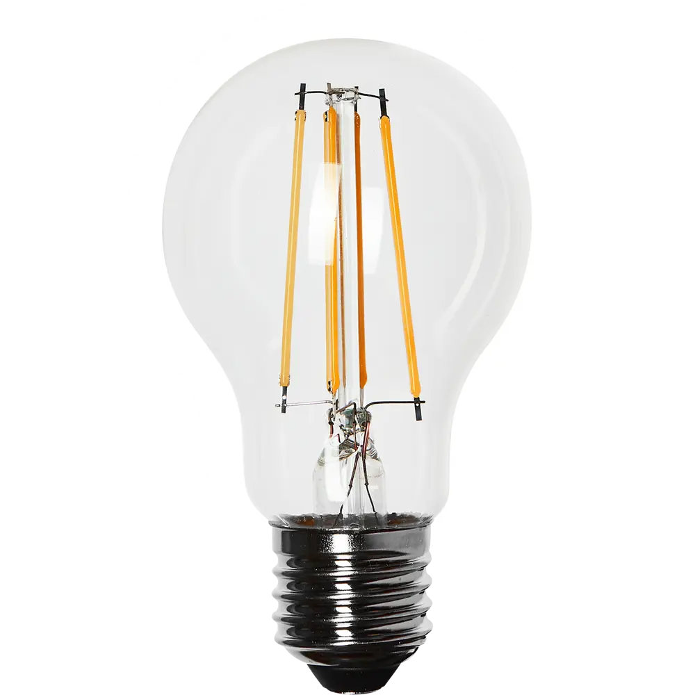 LEXMAN LED лампа E27 прозрачная груша с теплым светом 82991645 STLM-1367273 - Вид №1