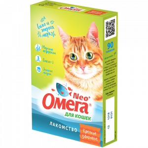 ПР0051264 Витаминное лакомство для кошек «Крепкое здоровье» с морскими водорослями Омега Neo+