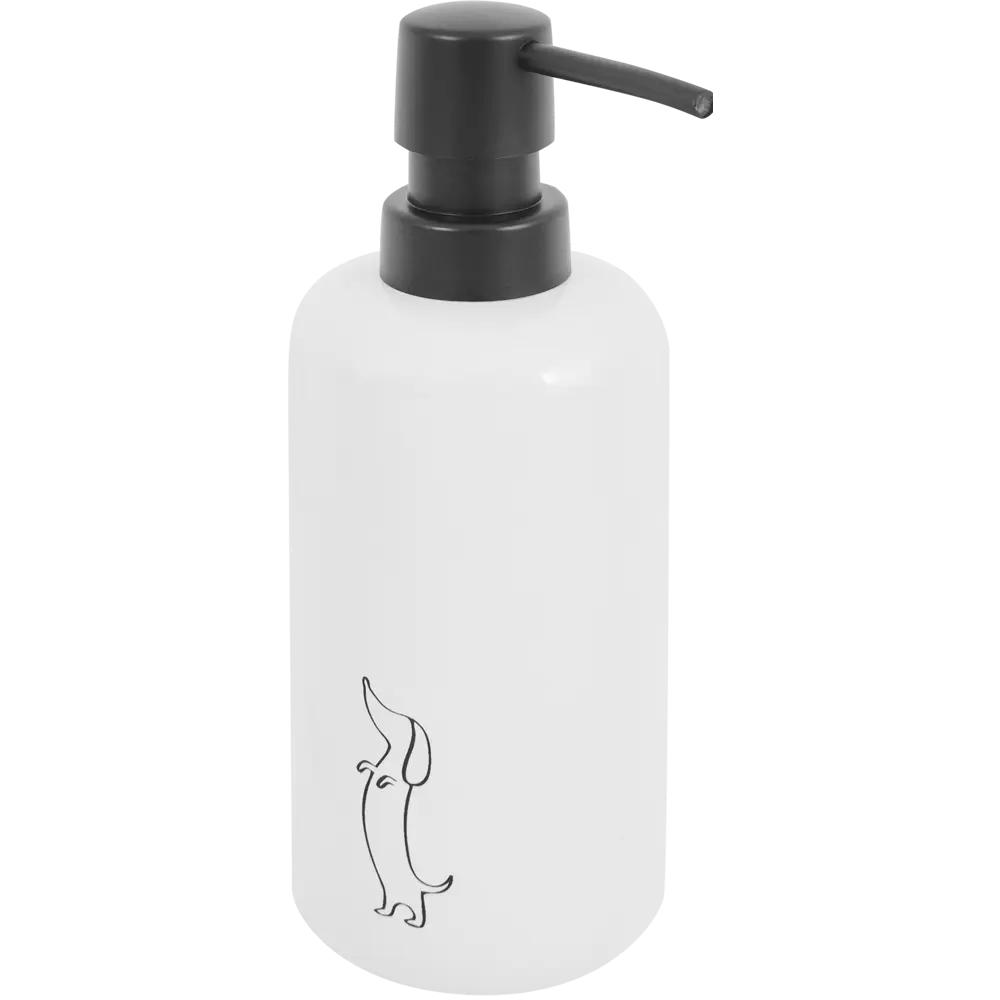 VIDAGE Диспенсер для жидкого мыла Такса Жужа в бело-золотом исполнении 85104892 STLM-0058853