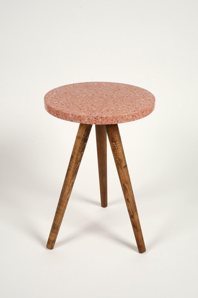 KAROISTANBUL Круглый высокий стол в венецианском терраццо Complementi d'arredo sun-id-1500276 - Вид №5