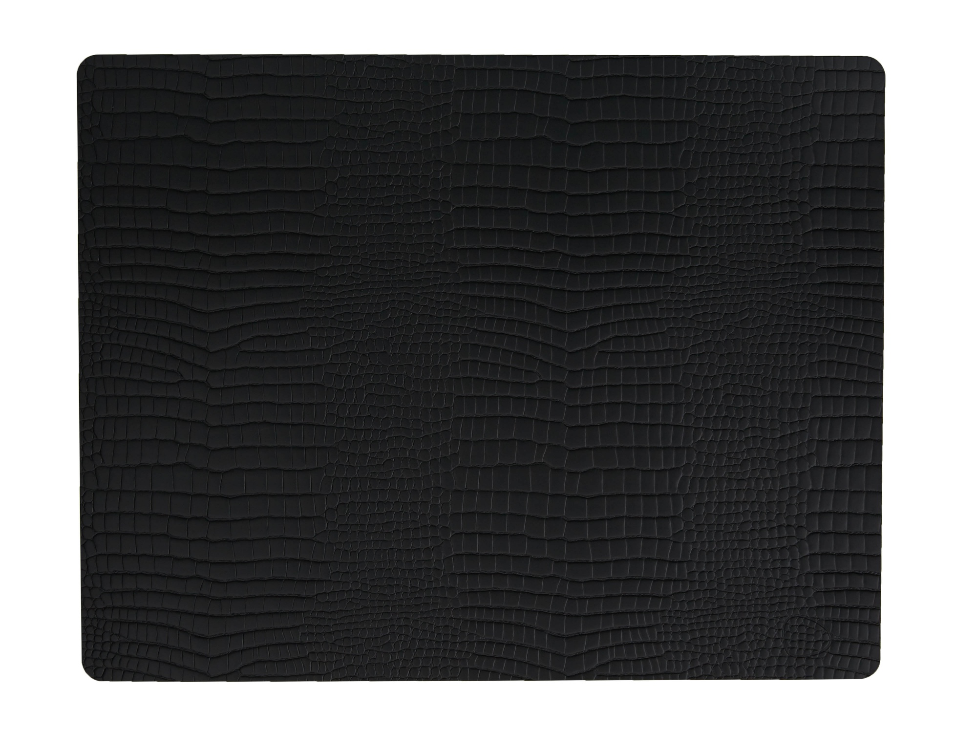 98326 CROCO black подстановочная салфетка прямоугольная 35x45 см, толщина 2мм;LIND DNA