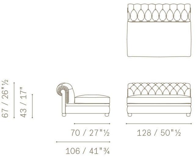 Poltrona Frau Модульный тафтинговый диван La collezione - divani e poltrone sun-id-1463070 - Вид №7