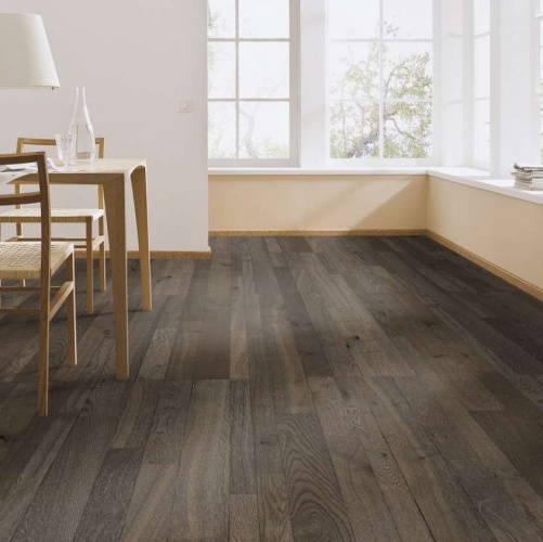 Паркетная доска Meister PС 400 Style Античный коричневый 8265 Дуб Рустик с брашью (Текстурированная) 2400х255 мм 2300200054 - Вид №4