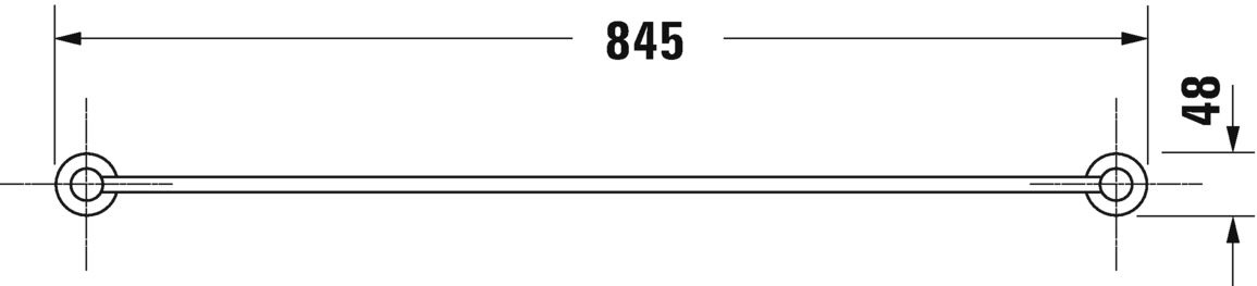 009923..00 D-Code Держатель для банного полотенца Хром Duravit - Вид №2