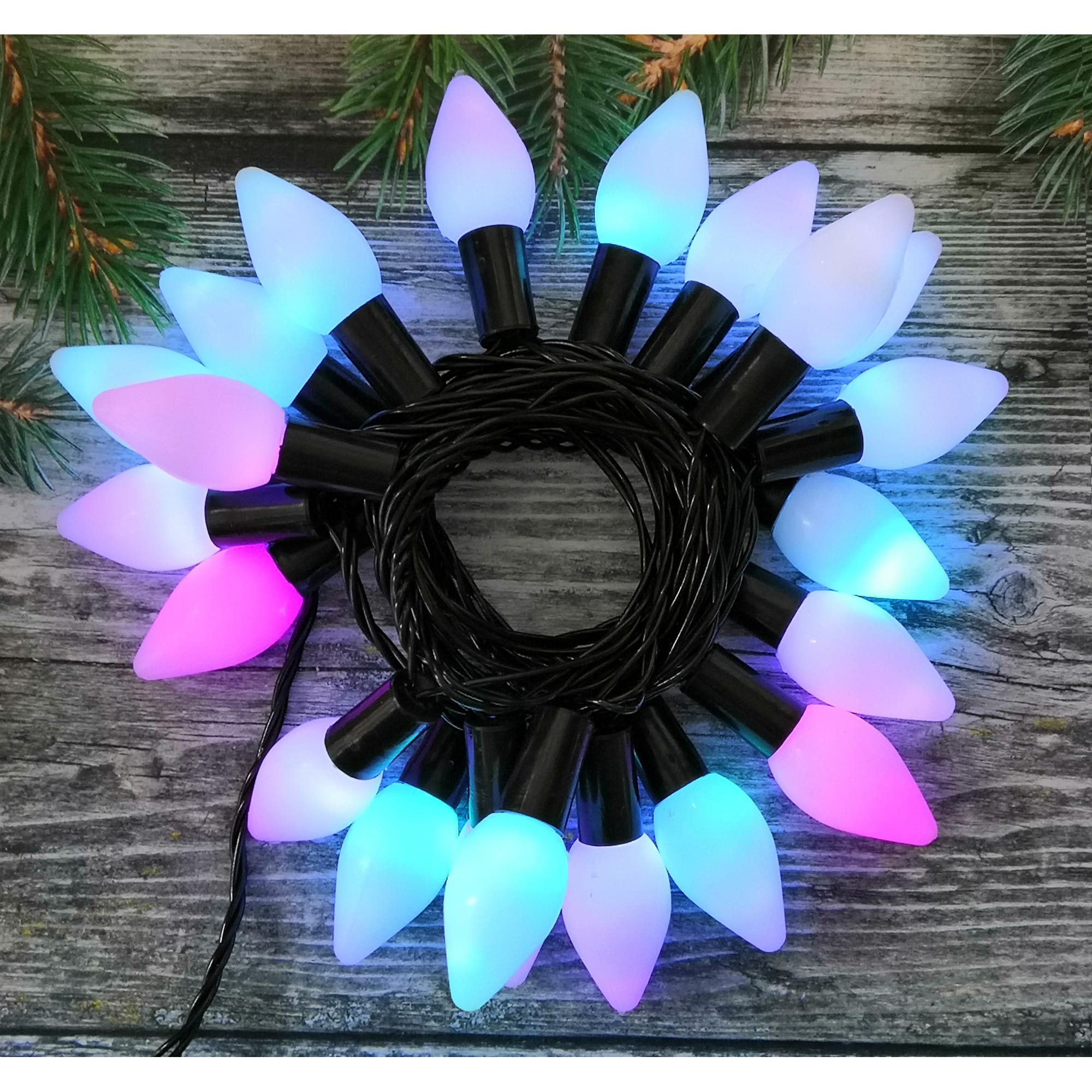 82309538 Электрогирлянда наружная нить «Свечки» 5.5 м 30 LED мультисвет Santreyd  - Вид №3