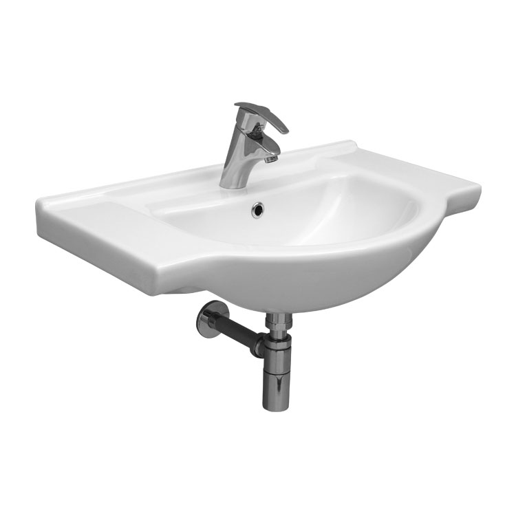 1543  1543 Умывальник с половинной столешницей 75X48см Eca  - Вид №1