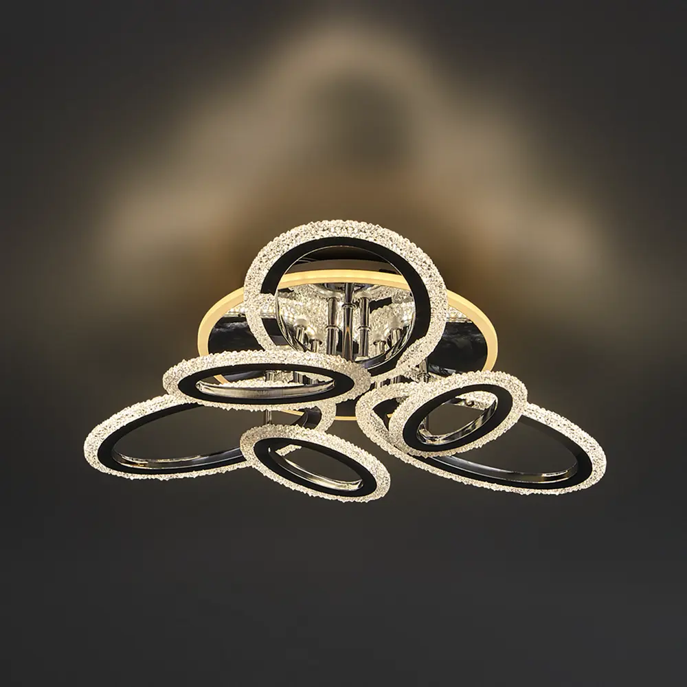 Люстра потолочная Jlight Lou 5644/150C LED цвет хром 84315609 STLM-2124141 