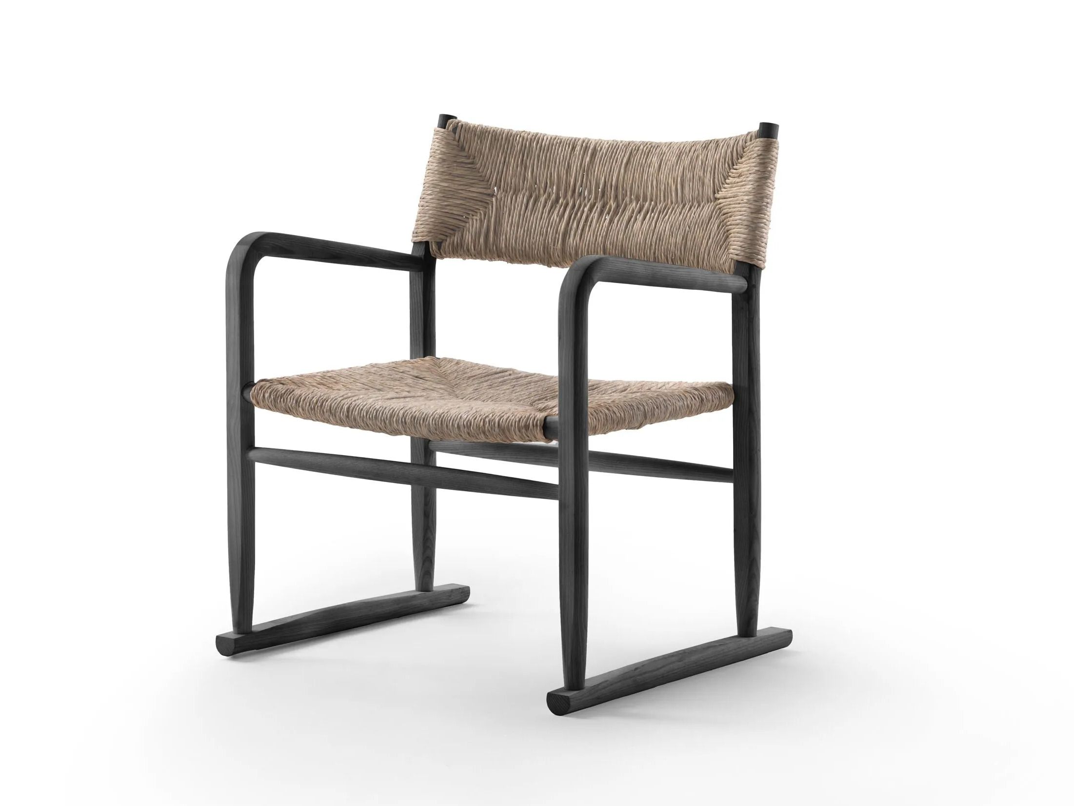 Кресло из массива дерева с подлокотниками Flexform Kim ARCH-00006294