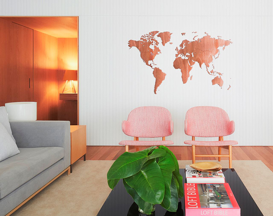 19-14 Карта-пазл wall decoration exclusive, 280х170 см, африканское сапеле Mimi  - Вид №1