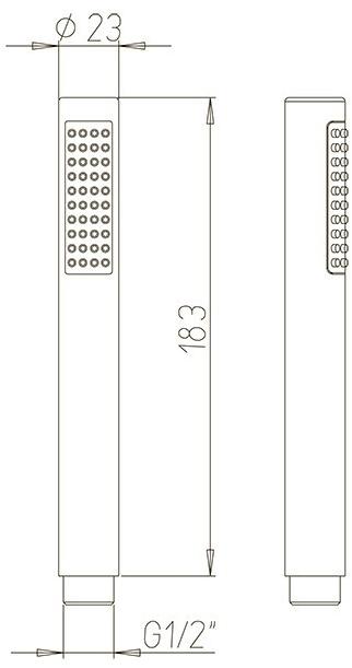 Paini Arena, LeMans 92CR155 душевая лейка - Вид №1