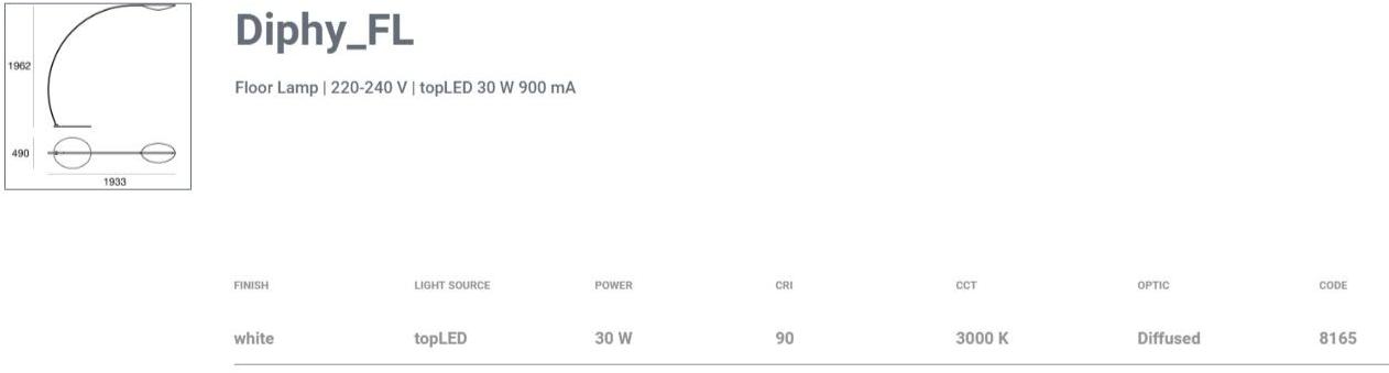 Stilnovo Светодиодный торшер для чтения Diphy 8165 - Вид №4