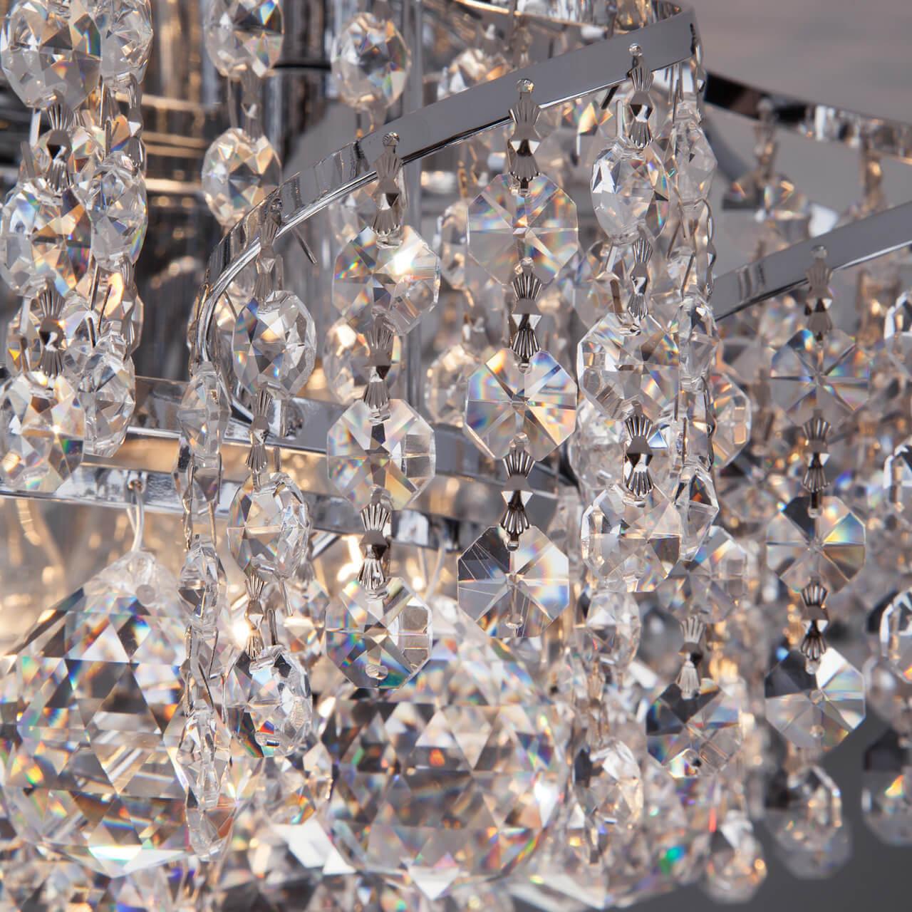 Потолочная люстра Eurosvet 16017/9 хром Strotskis EUROSVET ДИЗАЙНЕРСКИЕ, ШАРМ ХРОМ 00-3887114 Прозрачный;хром  - Вид №2