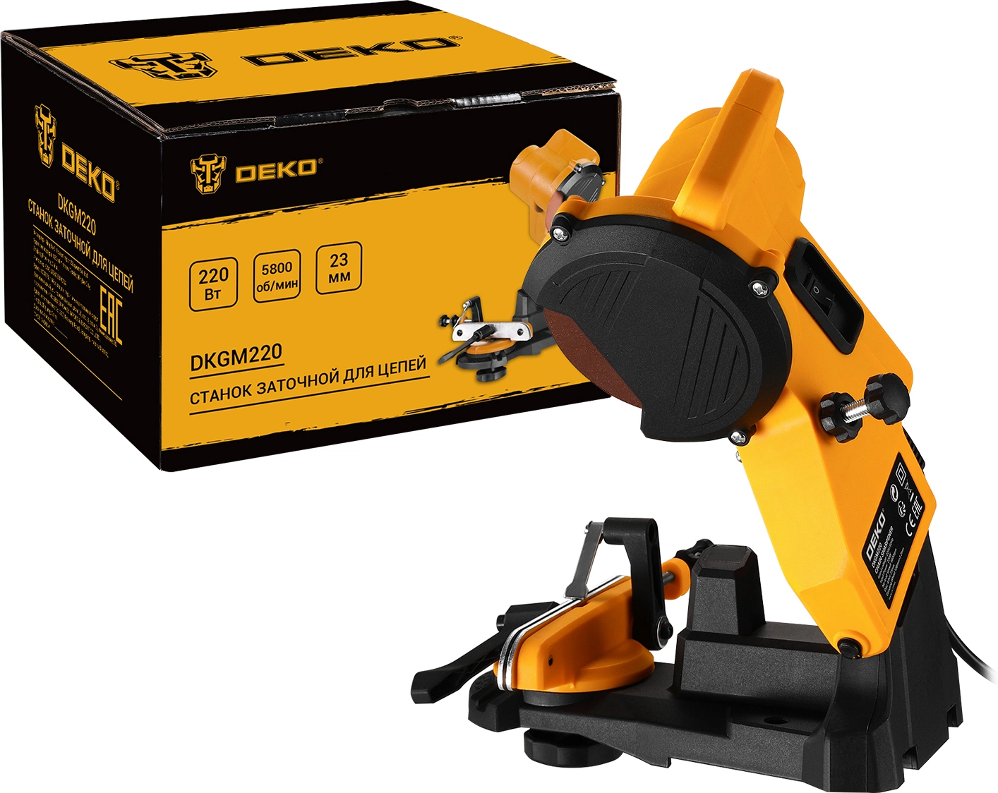 Станок для заточки пильных цепей DEKO DKGM220 9070155 STDN-0029780 - Вид №4