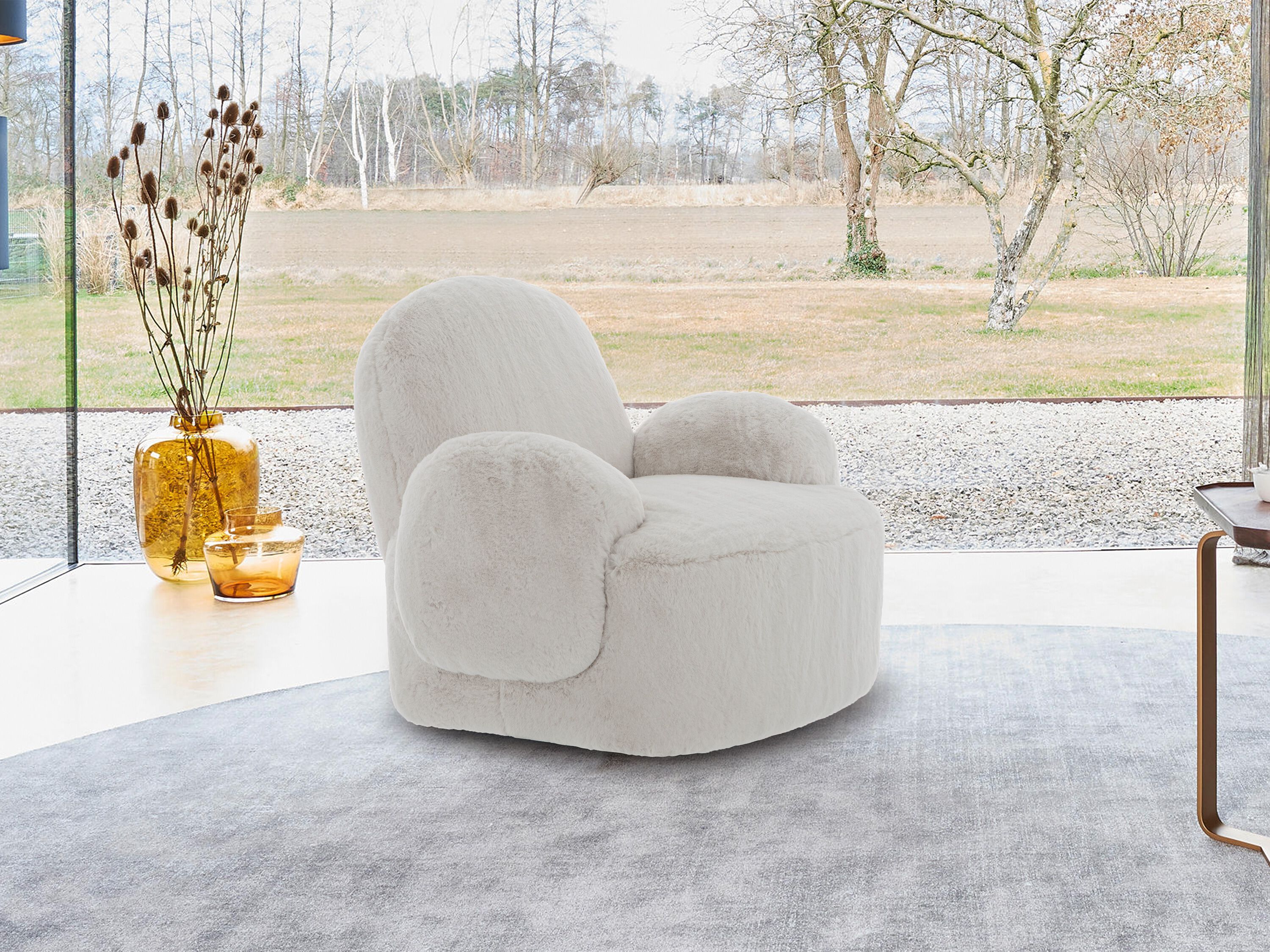 Кресло из искусственного меха с подлокотниками CAMPO DE' FIORI SWISS ARCH-00150634 - Вид №2