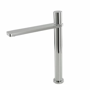 Однорычажный смеситель для раковины 3/8 ”с высоким изливом. Керамический картридж Ø25 мм. Длина шлангов 462 мм. Со съемным сливным набором 1 1/4 ”. Аэратор «Плюс». Открытие для холодной воды. Расход 4,27 л / мин. при 3 барах.  Forma oval NOKEN 100143672