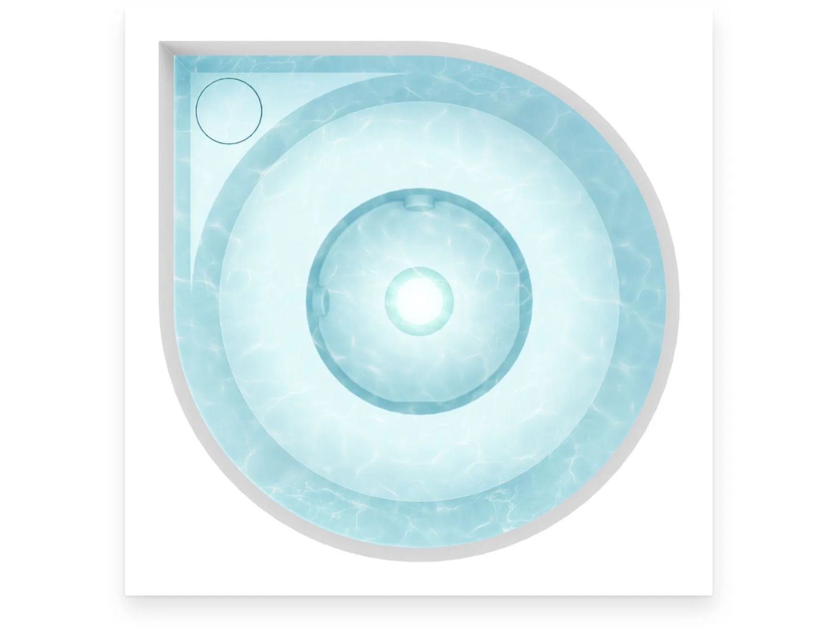 Открытый акриловый мини-бассейн Drop LAMPI ARCH-00022745