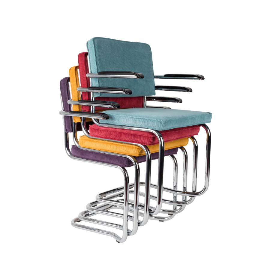 Кресло Ridge Kink Rib красное Zuiver 1200045 - Вид №7