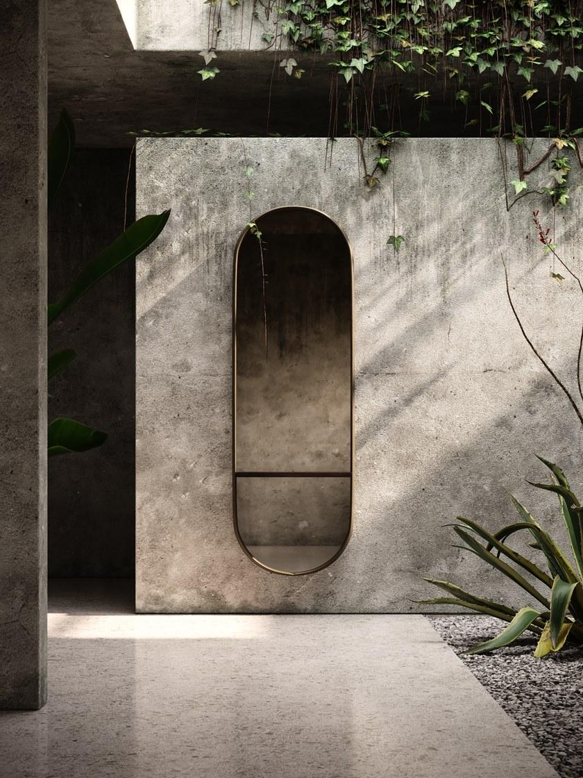 Domkapa Овальное зеркало с настенной полкой  Dke12  - Вид №4